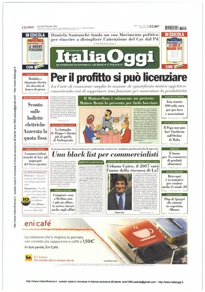 Italia oggi : quotidiano di economia finanza e politica